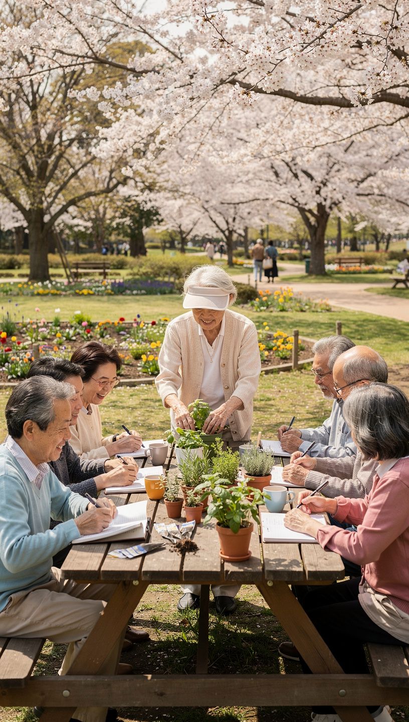 植物の成長過程を示すイラスト
